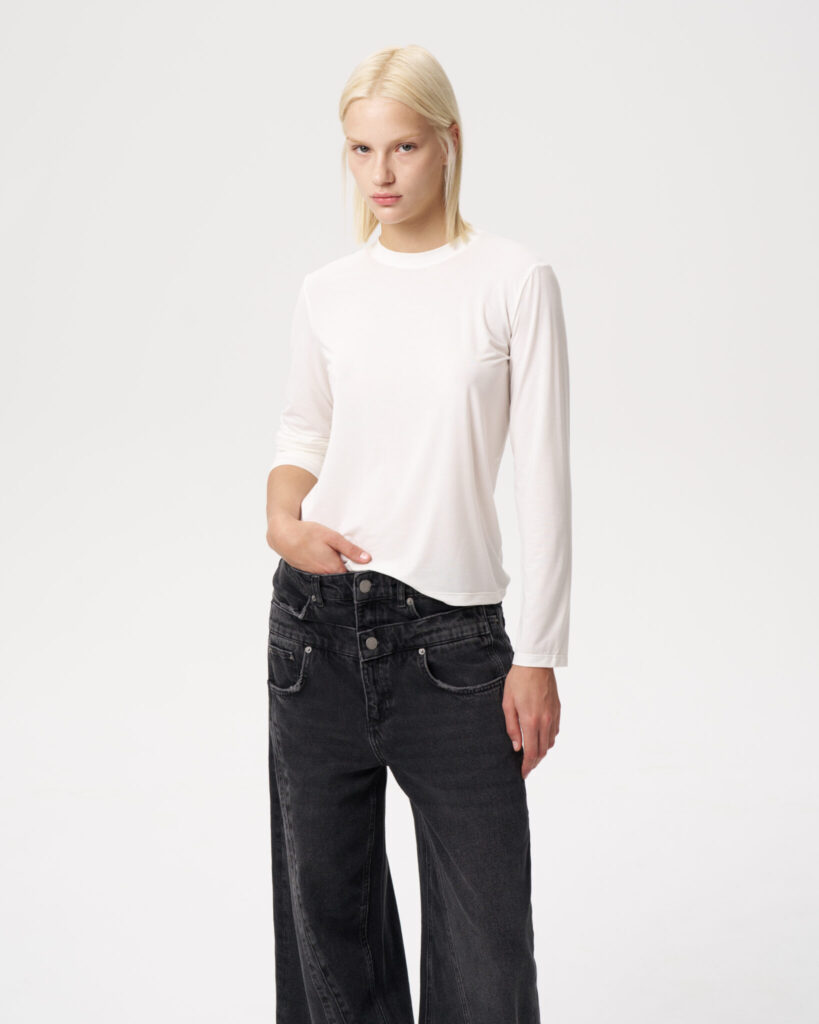 Лонгслив PURE white SAMPLE