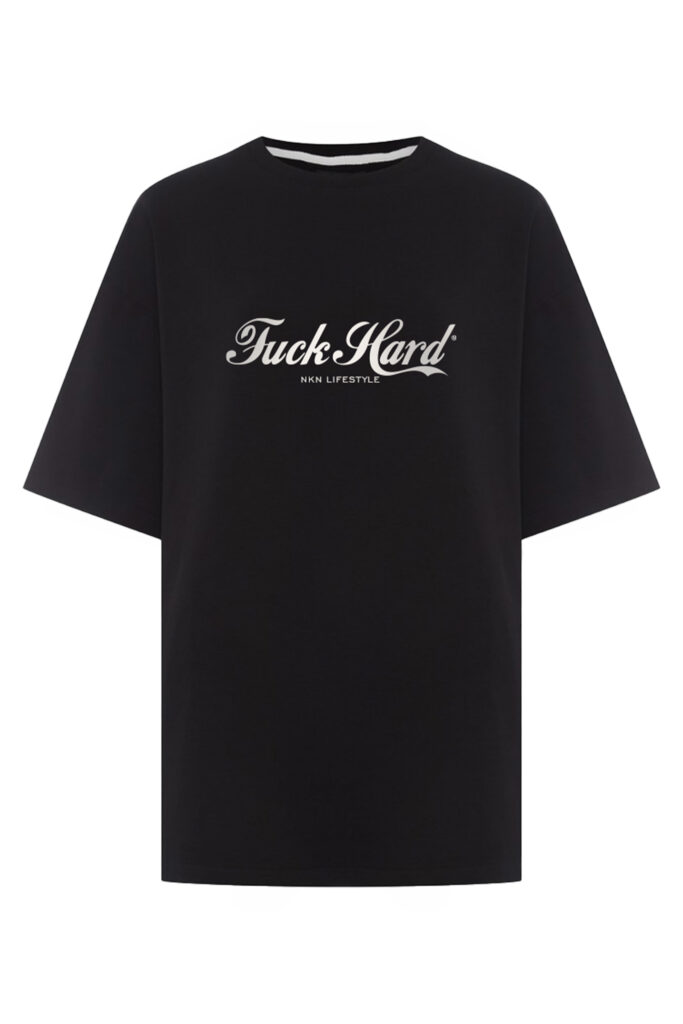 Футболка fuck hard black, черный