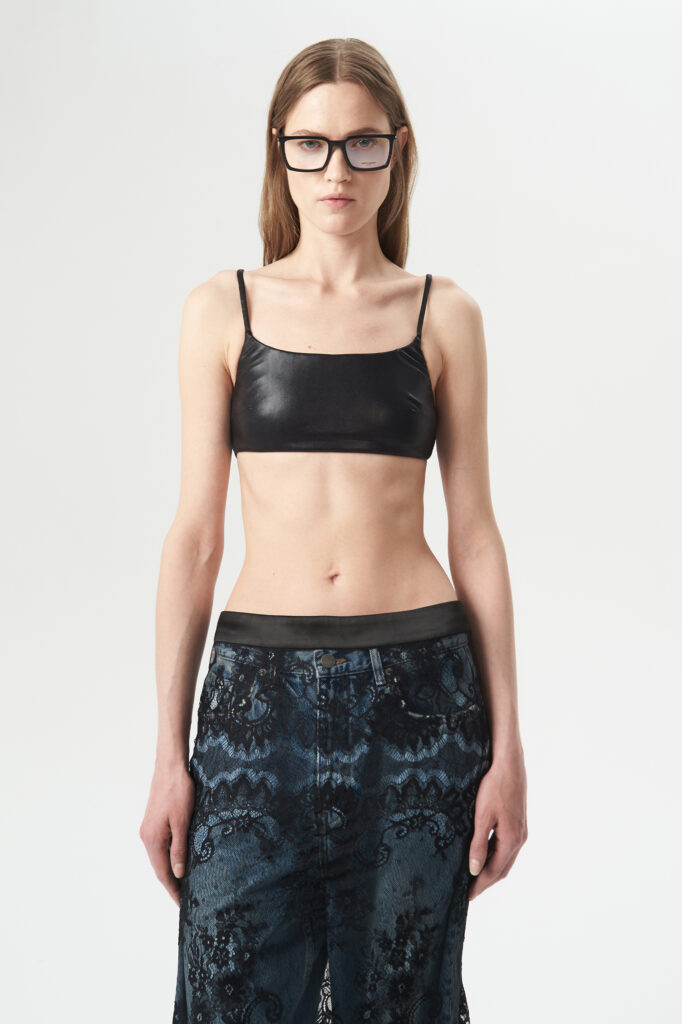 Топ bra, black, черный