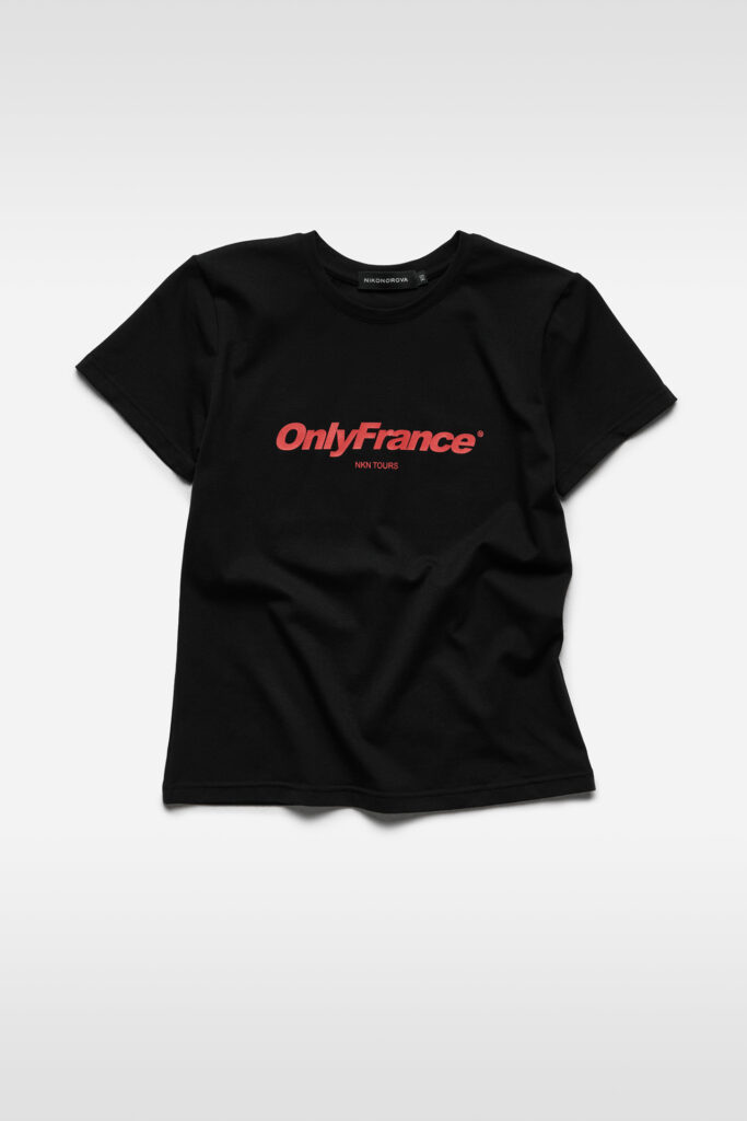 Футболка ONLYFRANCE slim black, черный